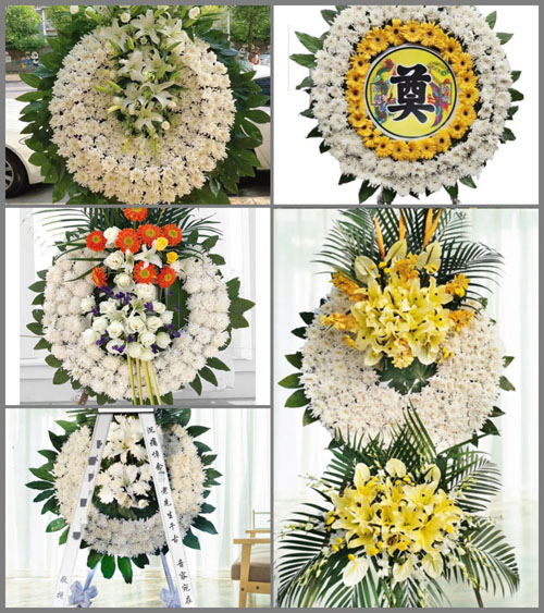 湖南永州祁阳县文明镇白溪村花圈速递